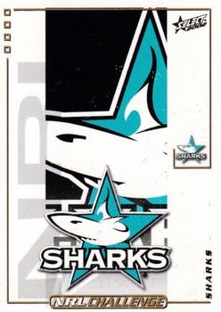 2002 Select Challenge #27 Cronulla Sharks crest Front